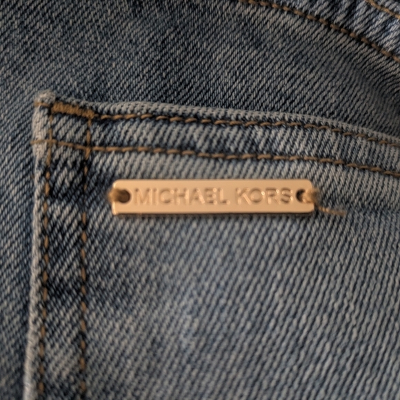 Michael Kors Women's Selma Flare High Rise Blue Jeans Slim Through Hip Sz 14 - Picture 7 of 15